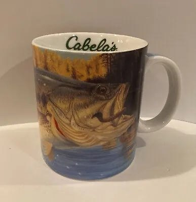 Cabela's Coffee Mug 2006  Prime Time  Bass Fishing Fred W. Thomas • $11.99