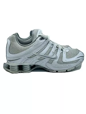 Nike Shox Navina Women's White Silver Sparkle Running Shoes Size 8.5 392868-105 • $28.95