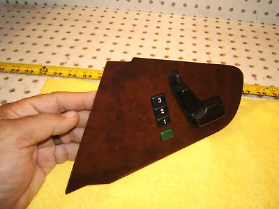 Mercedes 93-96 C140 S Coupe Front LEFT Seat Switch BURL Wood OEM 1 Cover /Switch • $235
