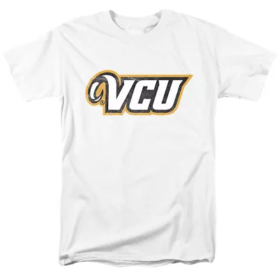 Virginia Commonwealth University Adult T-Shirt Distressed Primary White S-5XL • $30.99