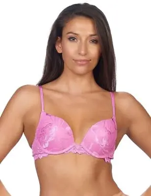 £16.50 • Buy After Eden Anna Gel Lace Bra 085165 Gel Padded Push-Up Boost Bras Lilac