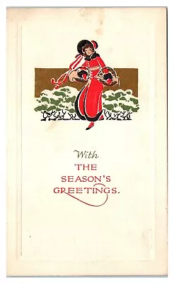 With The Season's Greetings P.F. Volland Arts & Crafts Postcard *6L(3)11 • $7.95