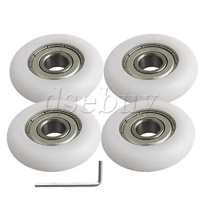 $15.90 • Buy 4 Pieces White Ball Bearing Pulley Roller Wheel 10x40x10mm For Window Door