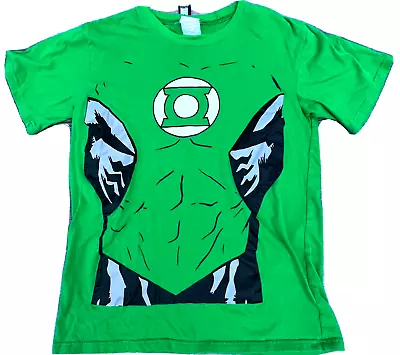 Rubies DC Comics Green Lantern Adult Mens Sz L Lg Large Tee Shirt Costume  • $7.38