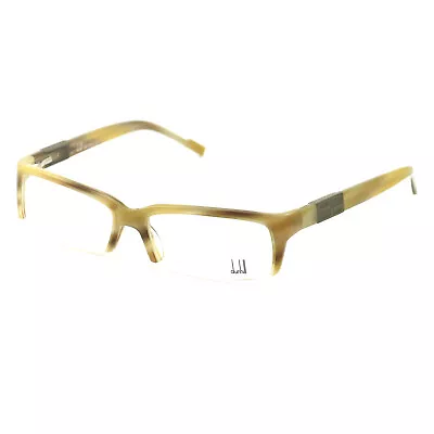 Dunhill Men Or Womens Eyeglasses Horn Brown 54 17 135 Semi Rimless Rectangle • $25