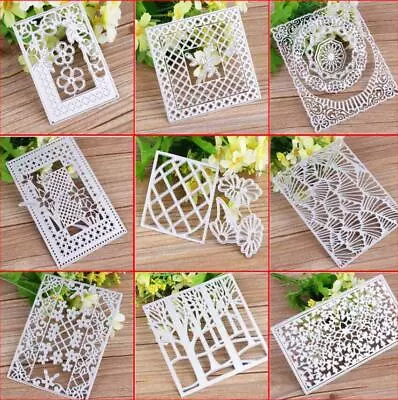 Metal Cutting Dies Frame Stamp Scrapbooking Photo Album Embossing Decorative Die • £6.97