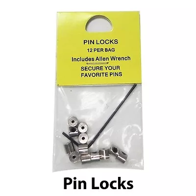 ( 24 Pieces ) Pin Keepers Pin Backs Pin Locks Locking Pin Backs W/ Allen Wrench • $9.88