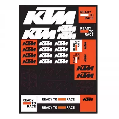 KTM Corporate Sticker Sheet 3PW210065800 • $11.95