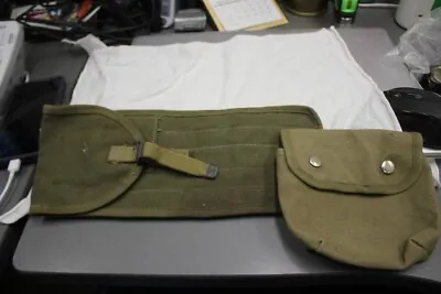 U.S. Army WWII Cleaning Rod Case Pouch Marked M1-C64274A With An Extra Pouch • $10.50