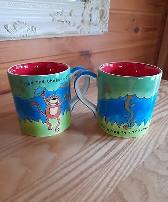 Whittard Of Chelsea 2 Cheeky Monkey Mugs. • £6