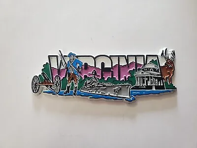 Vintage Fridge Magnet Virginia Block Letters  • $9.95