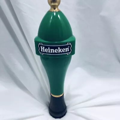 Vintage Heineken Beer Tap Handle Wood Brass Bottom Version Very Nice 4 Man Cave • $24.95