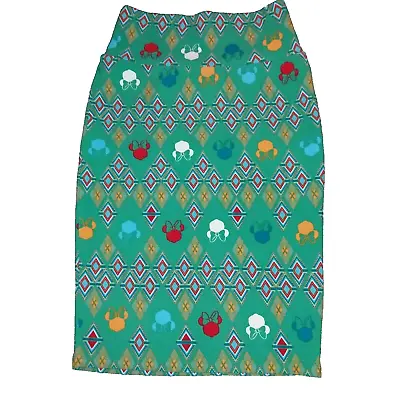 LuLaRoe Women's Minnie Mouse Cassie Skirt Size XS Green Disney Pencil Skirt • $16