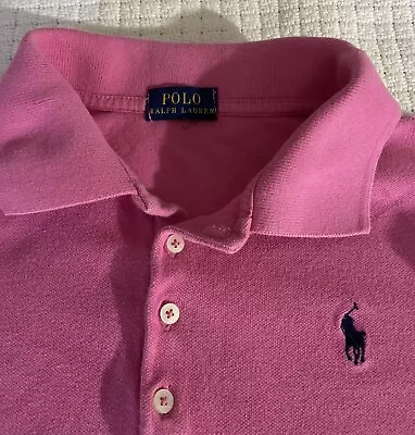 Girls Polo Ralph Lauren Pink Polo Shirt~  Size 12 • $18