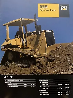 Caterpillar Dealers D5M XL & LGP Track Type Crawler Tractor Sales Brochure • $7