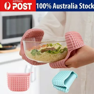 1pc Silicone Heat Resistant Oven Gloves Mitts Extra Thick For Kitchen BBQ • $9.98