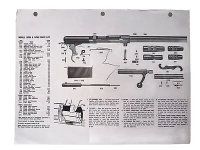 Vintage Gun Diagram & Parts List Mossberg Model 183DG 183KD • $9.99