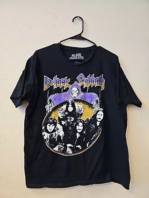 Black Sabbath - T-Shirt Men's Large Size Black Tee T Shirt  • $14.95