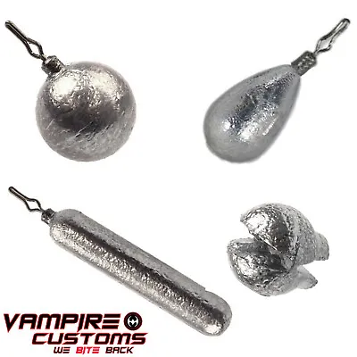 Drop Shot Tear Drop Finesse Pencil Round Sinker Weight Removable Split Shot Lot • $61