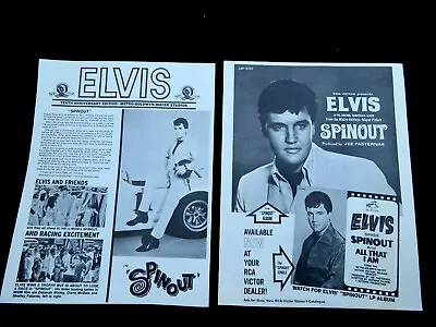 Elvis Presley SPINOUT Vintage Movie Promo Flyer Ad 1966 8  X 10  • $16.99