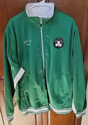 Boston Celtics Jacket Green Zipway Classic Warmup Jacket Adult XXL • $34.95