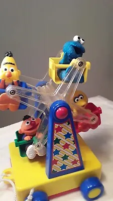 Vintage Sesame  Street Ferris Wheel Pull Toy Tyco Preschool  • $15.50