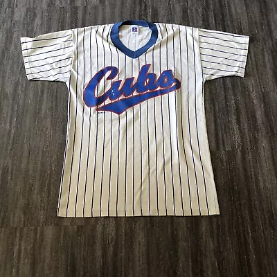 Vintage Chicago Cubs 1995 Giveaway Graphic Tee Large Russell Athletic VTG 90s • $19.99