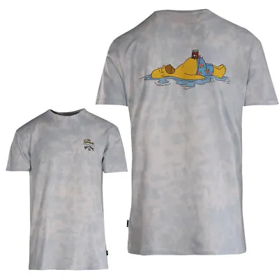 Billabong Men's T-Shirt X The Simpsons Blue Tye-Dye S/S (S10) • $15.25