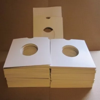 CARD SLEEVES 100 QUALITY White 7  CARD Record Sleeves (new X 100) Soul Northern • £30