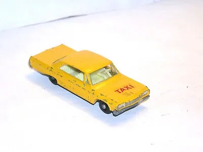 Vintage Matchbox Lesney #20 Chevy Impala Taxi **GREEN LIGHT SPECIAL** • $5.50