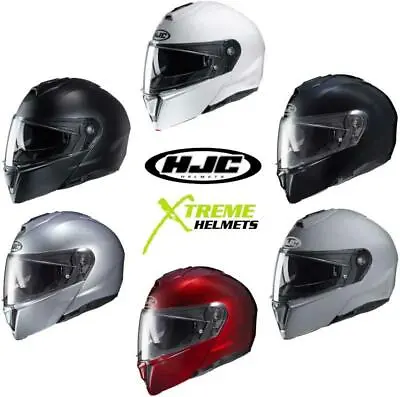 HJC I90 Helmet Solids Flip Up Modular Inner Shield Glasses Pinlock Ready XS-5XL • $139.96