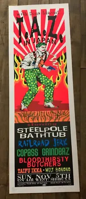 TAZ - 1995 - TAZ In Japan Concert Poster S&N Melt Banana & Steel Pole Bathtub • $77.94