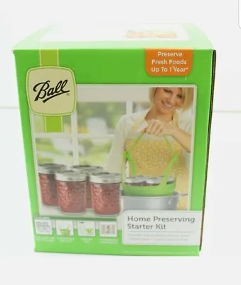 Ball Preserving Jam/Salsa Canning Canner Starter Kit W/ X4 240mL Jelly Jars NEW • $19.99