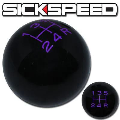 Black/purple Vintage Shift Knob 5 Speed Short Throw Shifter Selector 12x1.25 K03 • $33.90