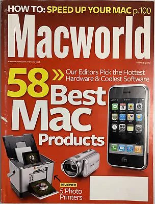 Macworld Magazine February 2008 58 Best Mac Products Final Cut 4 • $9.99