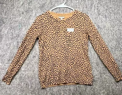 J Crew Sweater 100% Cashmere Leopard Size 2XS • $19.99