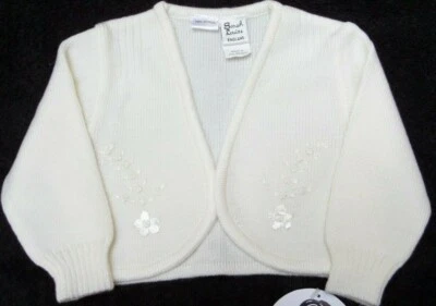 £14.95 • Buy NWT Sarah Louise Short Cardigan In Light Cream Age 12 Months 