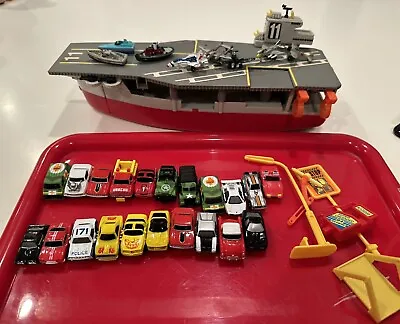 Micro Machines Lot Of 21  & Galoob Aircraft Carrier & Micro Planes & Micro Boats • $95