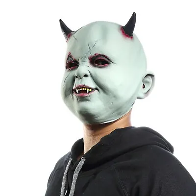 Cosplay Scary Halloween Mask Horror Devil Demon Full Face Party Costume Props • $19.12