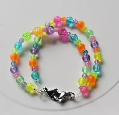 MEDICAL ID REPLACEMENT BRACELET Double Strand Rainbow HOPE 6 1/2  STRETCH • $16.99