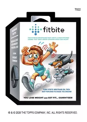 2020 Wacky Packages Postcards April Fools Fitbite Ts22 Exclusive Bonus Card • $6.99