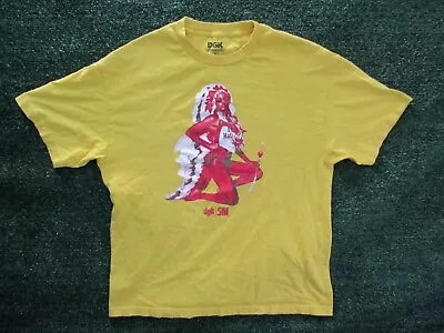 VTG DGK X 561 I Love Haters Indian Shirt Size XL Collab Rare Yellow Red • $9.98