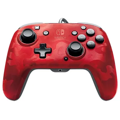 Faceoff Deluxe+ Audio Wired Controller - Red Camo - Nintendo Switch • $19.95