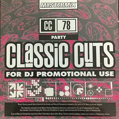 Mastermix Classic Cuts CD - Party (CC78) • £6.95