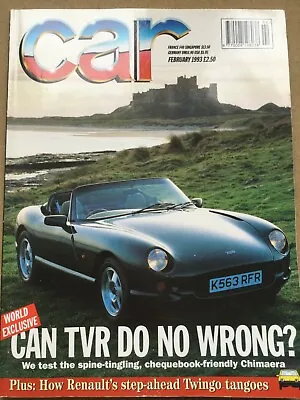 Car Magazine - February 1993 - Top Ten 1993 Mondeo Alfa 155 Q4 Cavalier Turbo • £7.99
