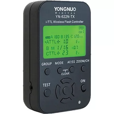 Yongnuo YN-622N-TX LCD Wireless I-TTL Flash Controller Trigger For Nikon Camera • £41.10