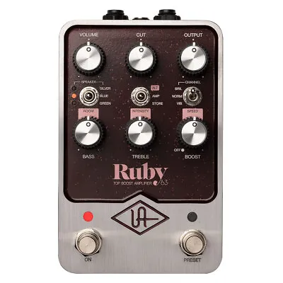 Universal Audio UAFX Ruby '63 Top Boost Amplifier Pedal • $399