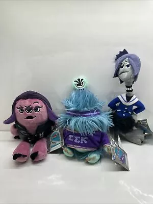 LOT Of 3 Disney's Monsters University EEK Debbie HDS Nadya & Claire Plush Figure • $34.98