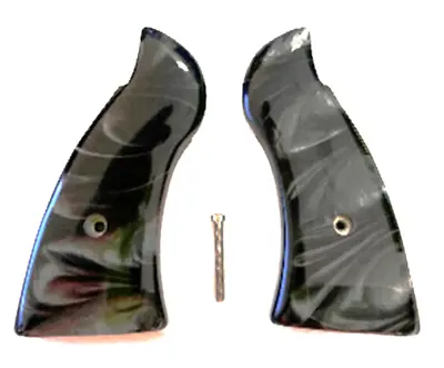 Grips Fits Smith Wesson K Frame S&W Classic Faux Classic Black Mother Of Pearl • $32.95