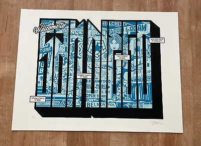 Mike Giant San Diego 1st Edition Print Signed 36/65 Oop Obey 18x24 • $139